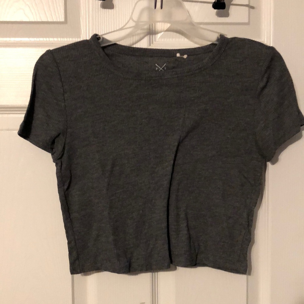 Grey crop top